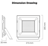 100W OOber Floodlight IP65 6000K - Online Electrical