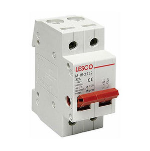 32A DP Din Isolator Lesco - Online Electrical