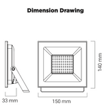 50W LED Floodlight OOber IP65 - Online Electrical