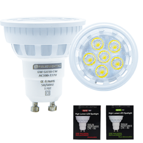 6W LED GU10 Dimmable Pure White Downlighter Lamp - Online Electrical