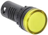 AD22-22DSY01 Yellow Pilot Light 12V - Online Electrical