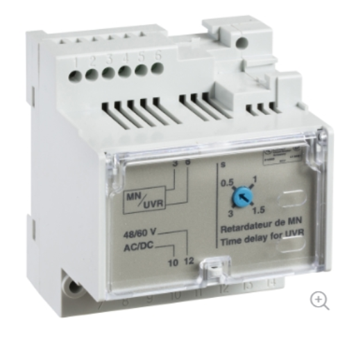 Adjustable Time Delay Relay for MN Voltage Release