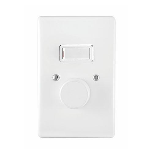 Dimmer switch + 1Lever 1Way Switch C/W Cover 2X4 18090/101 - Online Electrical