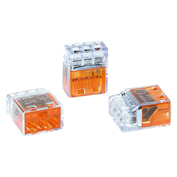 HECPM3 Helacon 3way Mini Connector PC353-Orange - Online Electrical