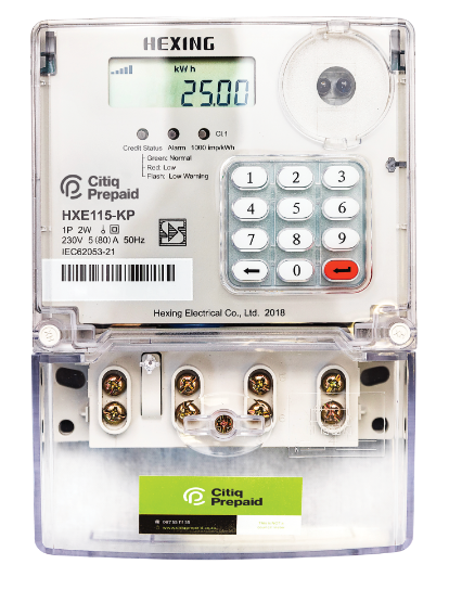 HXE115KP Prepaid Residential Electrical Meter - Online Electrical