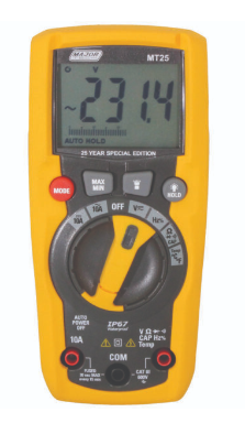 MT25 Compact DMM + Temp IP67 Auto - Online Electrical