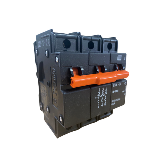 QF-3(26MM)63A T/P 6KA Orange Toggle - Online Electrical