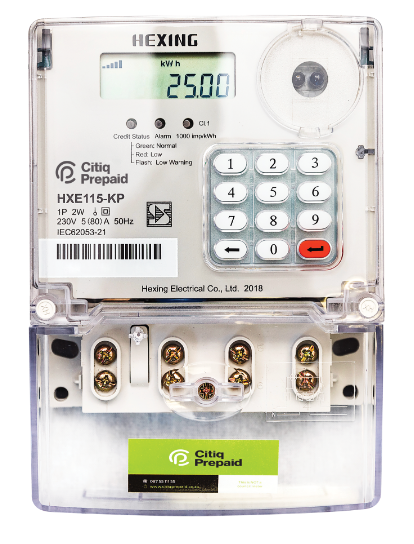 HXE115KP Prepaid Residential Electrical Meter