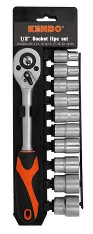 Socket Set 11 Piece 8-19MM 1/2