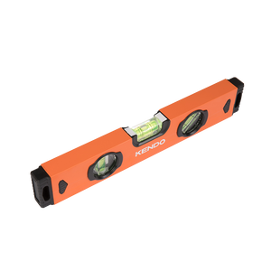 Spirit Level 400MM Aluminium Orange/Black Kendo KEN35352 - Online Electrical