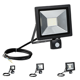 50W LED Floodlight Nano c/w Motion Sensor