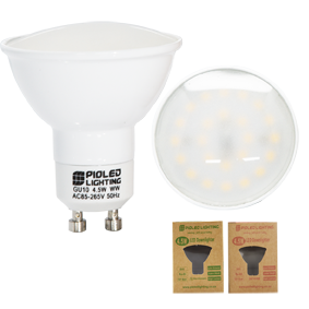 4.5W LED GU10 Dimmable Lamp. Available in Cool & Warm White