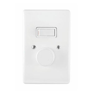Dimmer switch + 1Lever 1Way Switch C/W Cover 2X4 18090/101
