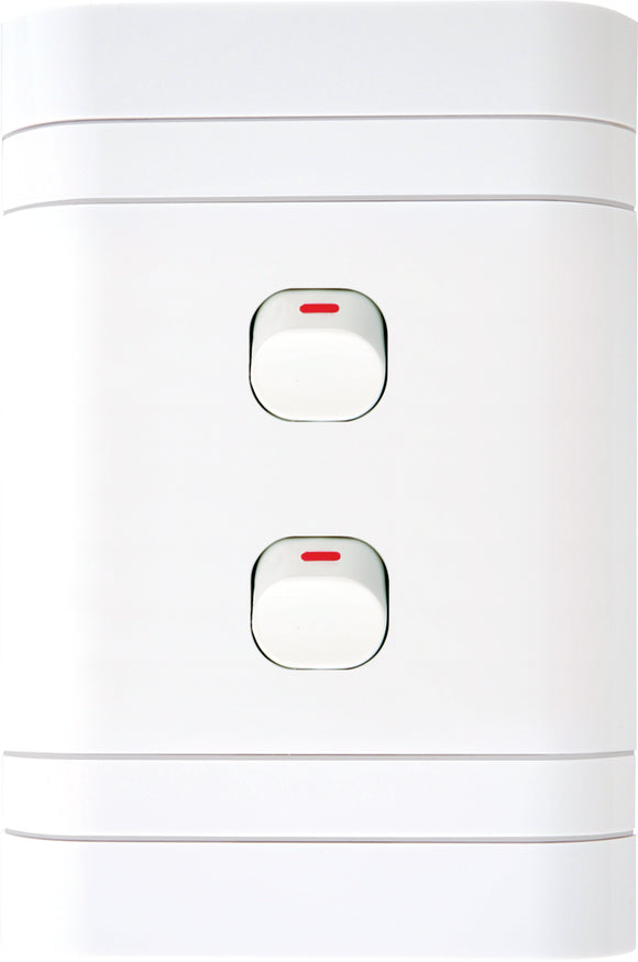 Light Switches - 2Lever 1Way Switch 2X4 Lesco L422W1