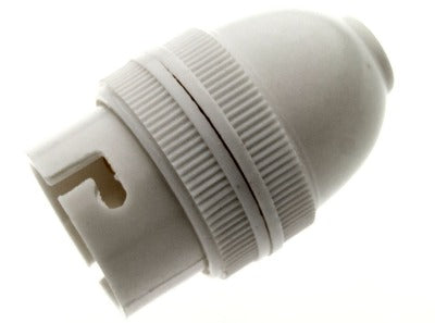 Lamp Holder B22 PVC 10mm Entry White