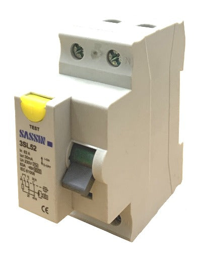 3SL52-263 2P 30MA 63A Residual Current Device (RCD) No Overload Protection