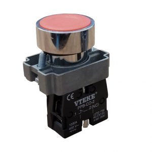 MPB-SP-01-Y 1NO Yellow 22mm Complete Push Button