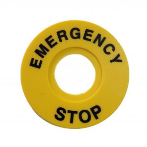 PPA-104 Emergency Stop Button Legend Plate