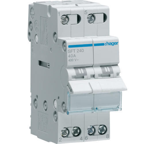Hager Contactor: 2-pole installation; 25A; 24VDC; NO x2; -10÷50°C