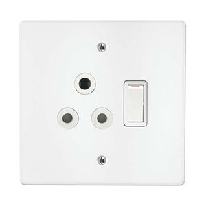 Single Switch Socket + Cover 4X4 Crabtree 18050/101