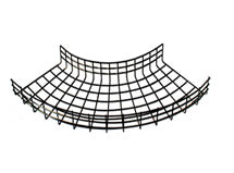 Wire Mesh Cable Tray 200X50MM Horizontal Bend 90° R450